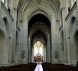 La nef de l'église Saint-Serge à Angers