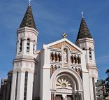 La façade de l'église du Sacré-Cœur à Besançon