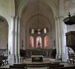 Le chœur de l'église Notre–Dame–de–Fougeray à Cormery