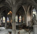 Le déambulatoire de l'église Saint-Pierre à Dreux