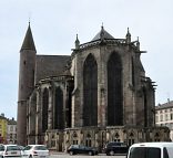 Le chevet de la basilique Saint-Maurice à Épinal