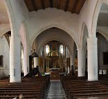 La nef de l'église Saint-Martin à Saint-Martin-de-Ré