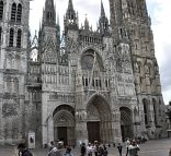 La façade ouest de la cathédrale Notre-Dame  Rouen