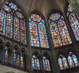 L'abside de la cathédrale et sa verrière du XIIIe siècle