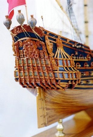 Maquette en bois du navire anglais HMS Prince !