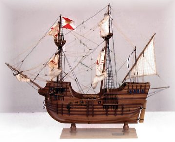 Les navires & navigation voilier CARABELA PINTA modèle Mueso Maritimo Barcelone 