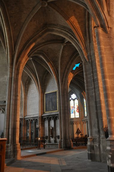 Le déambulatoire nord et les chapelles rayonnantes.