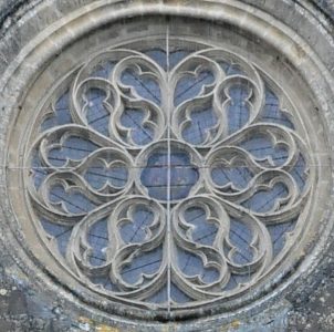 La rose de la façade occidentale La rose de la façade occidentale