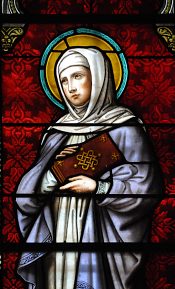 Sainte Françoise, détail. Sainte Françoise, détail.