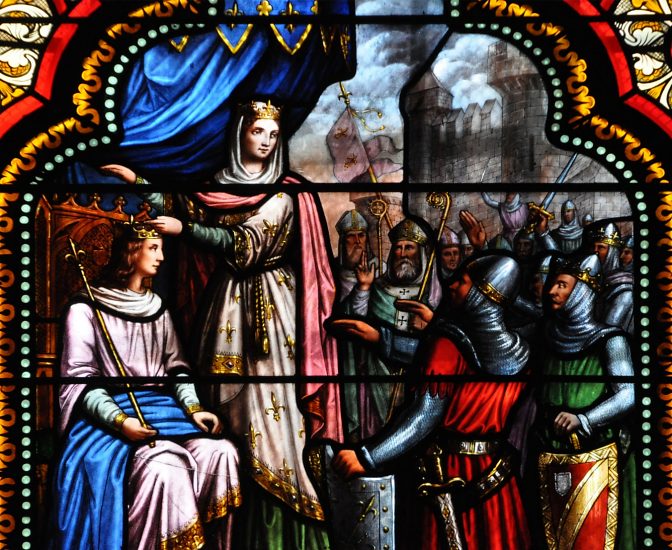 «Saint Louis salué roi», détail «Saint Louis salué roi», détail