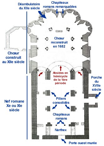 Plan de l'église.