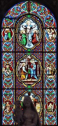 Vitrail de la chapelle axiale (XIXe siècle)