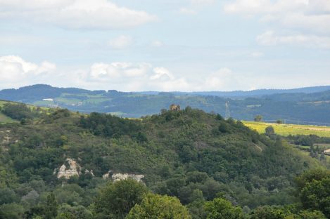 Monts du Forez vus du belvédère de la Tour.