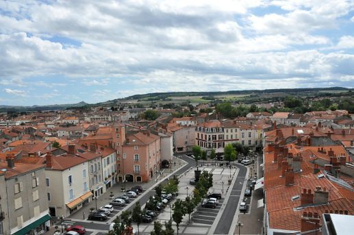 La place de la Rpublique vue depuis le belvédère de  la Tour.