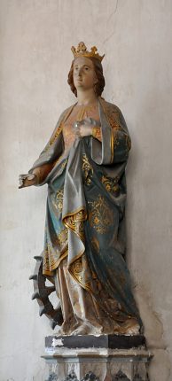 Statue de sainte Catherine d'Alexandrie