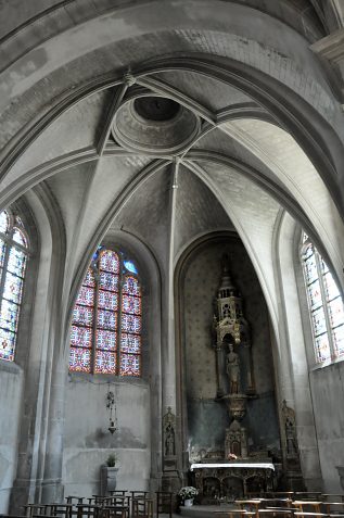 Vue d'ensemble de la chapelle d'axe