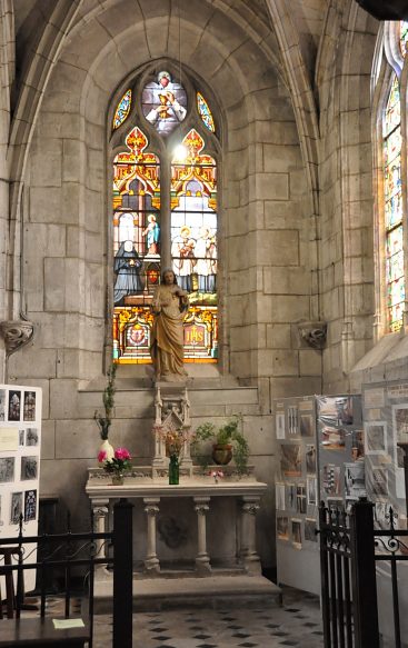 Chapelle du Sacré-Cœur dans le bas-côté  nord.