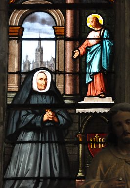 Madeleine-Sophie Barat devant le Sacré-Cœur.