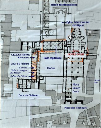 Plan de l'glise et des alentours