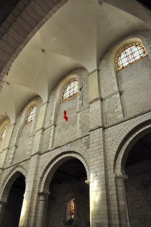 Élévations des deux travées jouxtant le transept