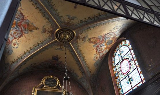 Chapelle Notre-Dame, le plafond peint Chapelle Notre-Dame, le plafond peint
