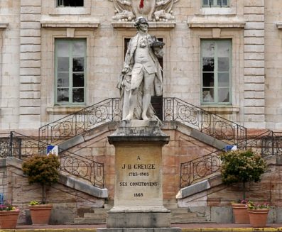 La place Greuze à Tournus