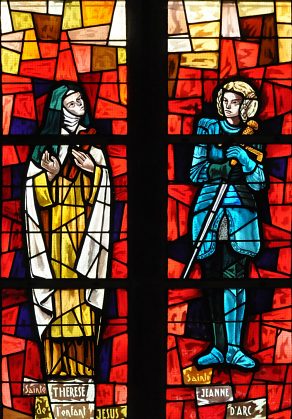 Sainte Thérèse de l'Enfant-Jésus et sainte Jeanne  d'Arc