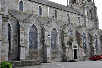 Le côté nord de l'église