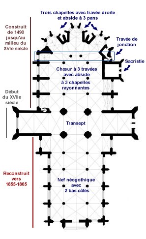 Plan de l'église Saint-Malo