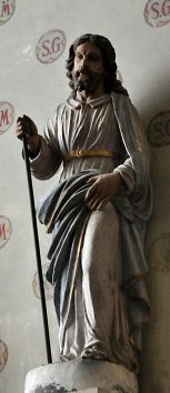 Statue de saint Gilduin dans la chapelle éponyme