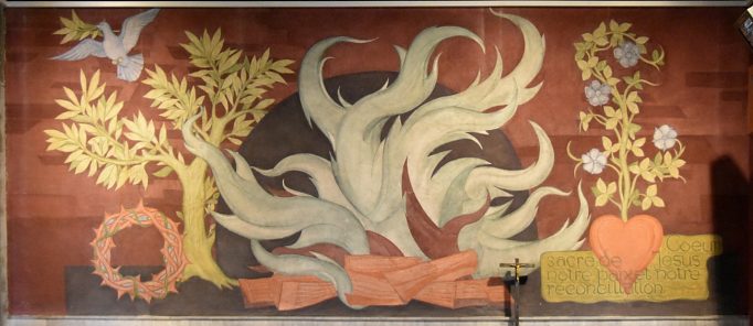 Fresque du Sacr-Cur par Xavier Langlais (1906-1975)