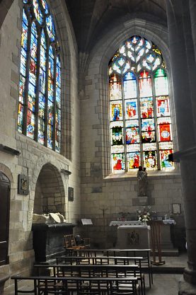 Chapelle de Crévy dans l'absidiole nord.