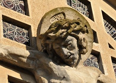 Le Christ en croix d'Albert Bourget, détail