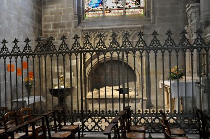 Le baptistère (première chapelle latérale nord)