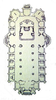 Plan de l'église Saint-Martin