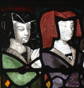 Deux des femmes présentées par sainte Anne