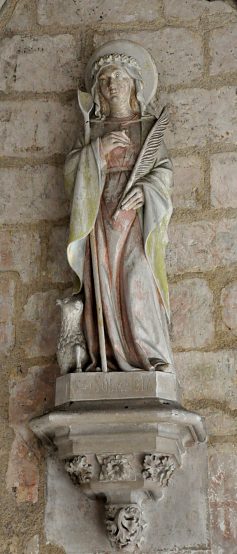 Statue de sainte Solange, patronne du Berry