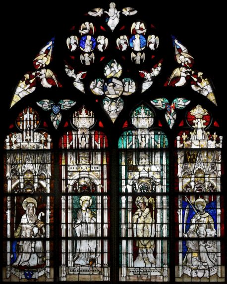 Saints Simon, Catherine, Hilaire et Georges (vers 1405-1415)