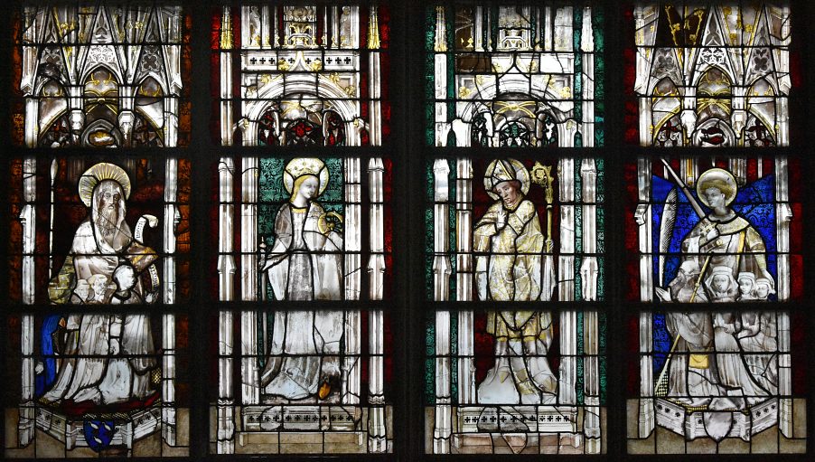 Saints Simon, Catherine, Hilaire et Georges (vers 1405-1415)
