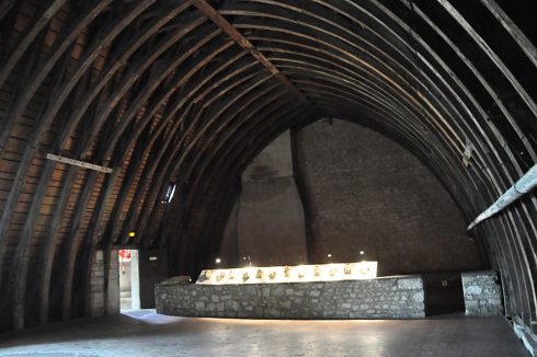 Vue d'ensemble des combles et de la charpente.