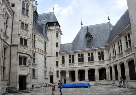 Vue d'ensemble de la cour intérieure (vers le nord).