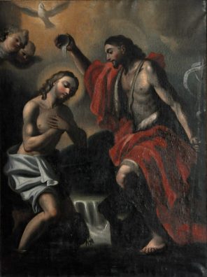 Tableau «Le baptême de Jésus» (auteur inconnu)