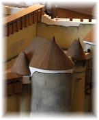 Maquette du donjon dans la salle de la maquette