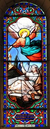Saint-Etienne à Tours, vitrail de la Résurrection