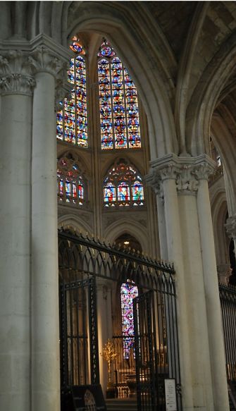 Elévations de l'abside depuis le choeur
