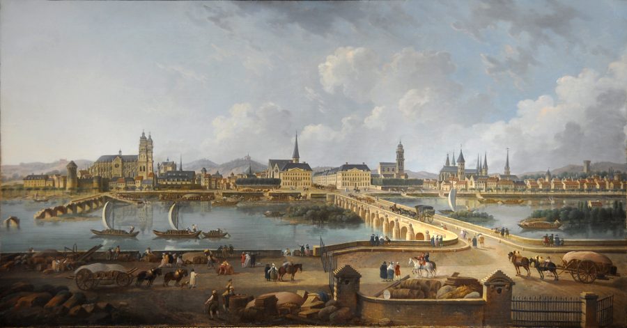 «Vue de Tours prise de la tranchée» de Pierre-Antoine Demachy