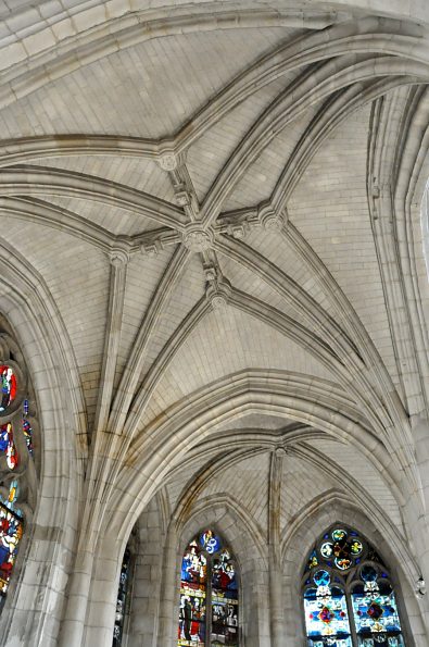 La voûte de la chapelle absidiale nord