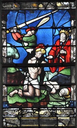 Baie 8 – XVIe siècle : La Décollation des deux saints