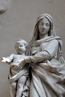 Vierge à l'Enfant, détail.