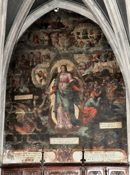 La peinture de l'APOCALYPSE est datée de 1581. La peinture de l'APOCALYPSE est datée de 1581.